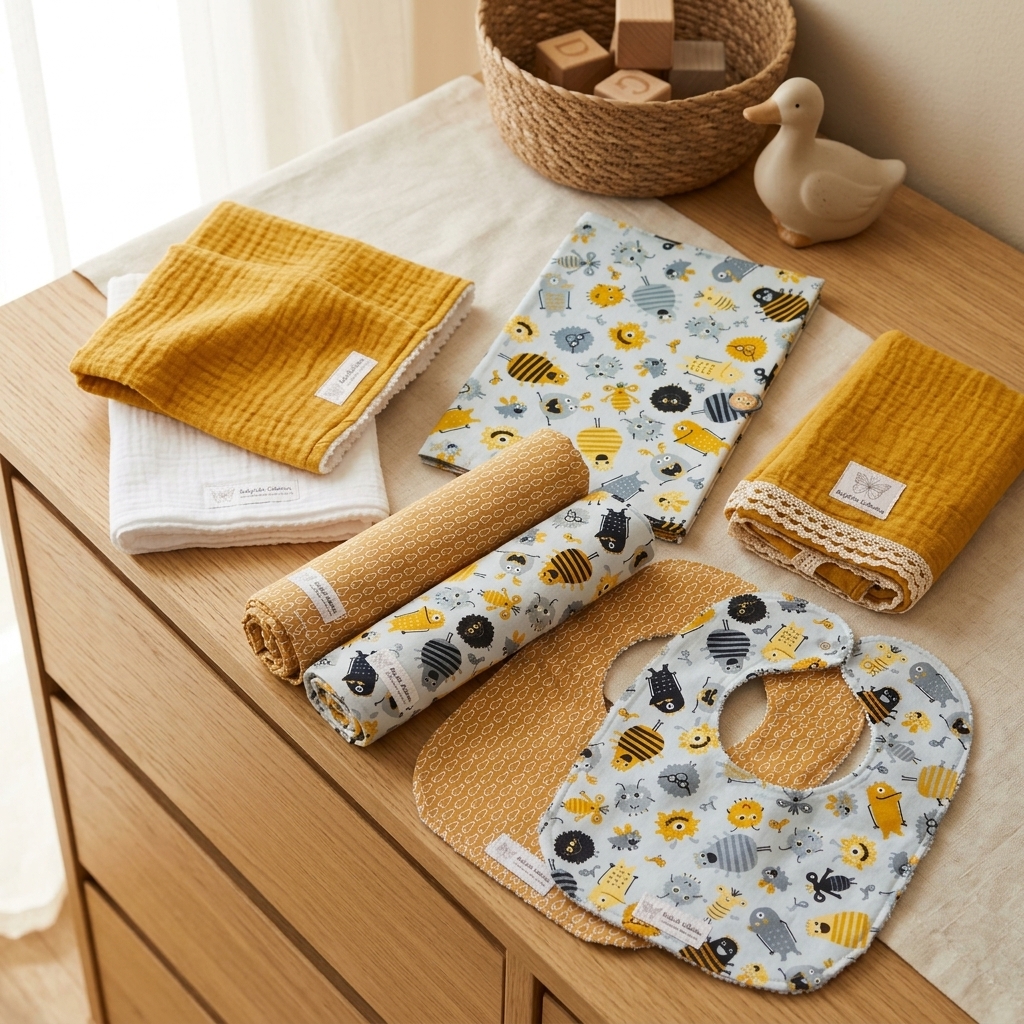 Blue Monsters newborn set midi